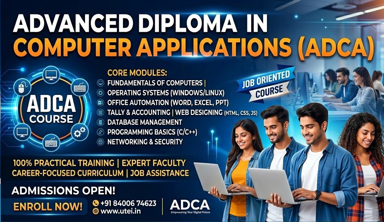 ADCA (ADVANCE DIPLOMA IN COMPUTER APPLICATION)